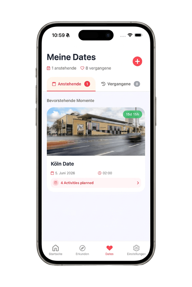 DateVibe Screen: Meine Dates